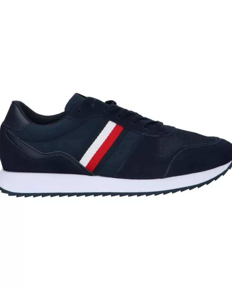 TOMMY HILFIGER Zapatillas Deporte De Hombre Fm0Fm04886 Runner Evo Mix Ess Dw5 Desert Sky Clearance