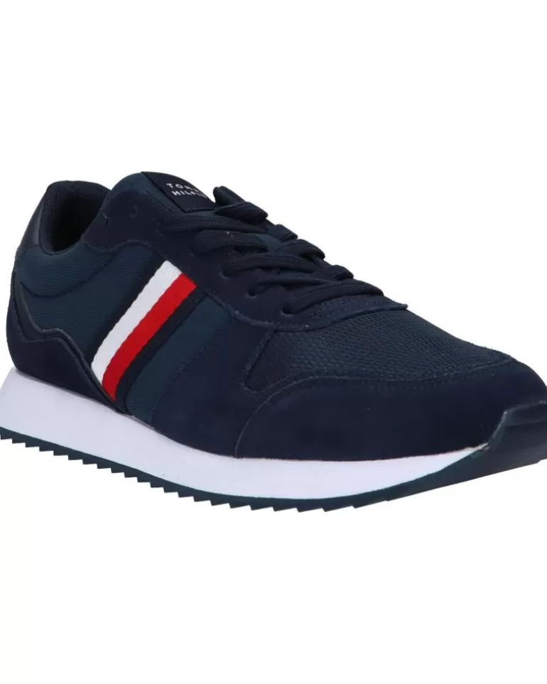 TOMMY HILFIGER Zapatillas Deporte De Hombre Fm0Fm04886 Runner Evo Mix Ess Dw5 Desert Sky Clearance