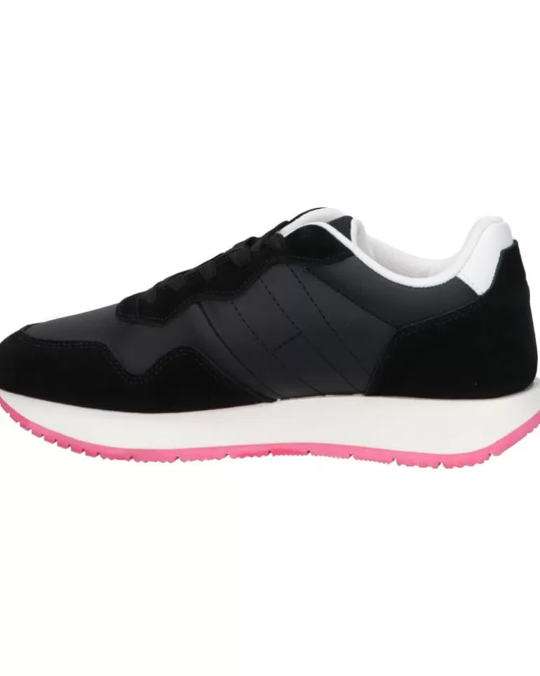 TOMMY HILFIGER Zapatillas Deporte De Mujer En0En02510 Eva Runner Mat Mix Ess Bds Black Outlet