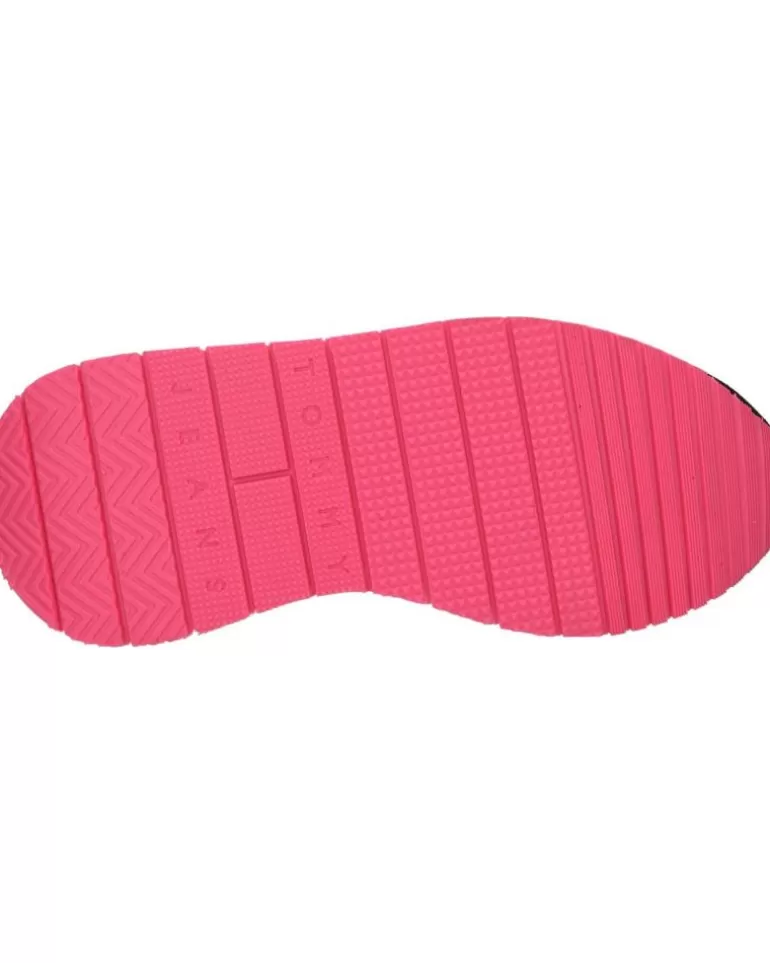 TOMMY HILFIGER Zapatillas Deporte De Mujer En0En02510 Eva Runner Mat Mix Ess Bds Black Outlet