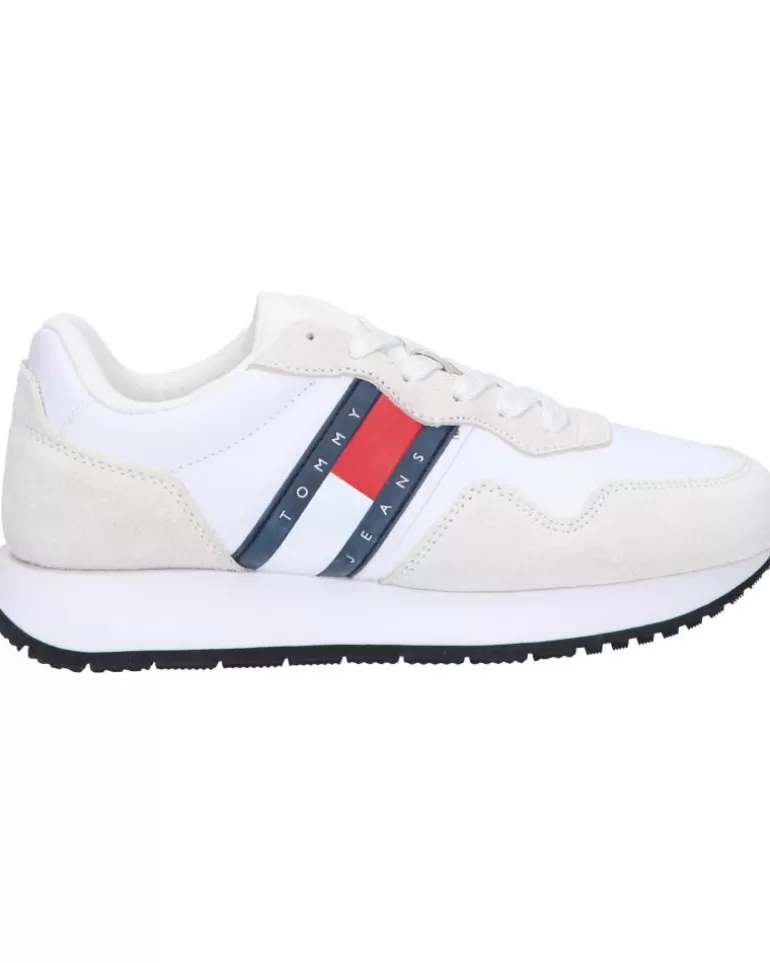TOMMY HILFIGER Zapatillas Deporte De Mujer En0En02510 Eva Runner Mat Mix Ess Ybs White Best