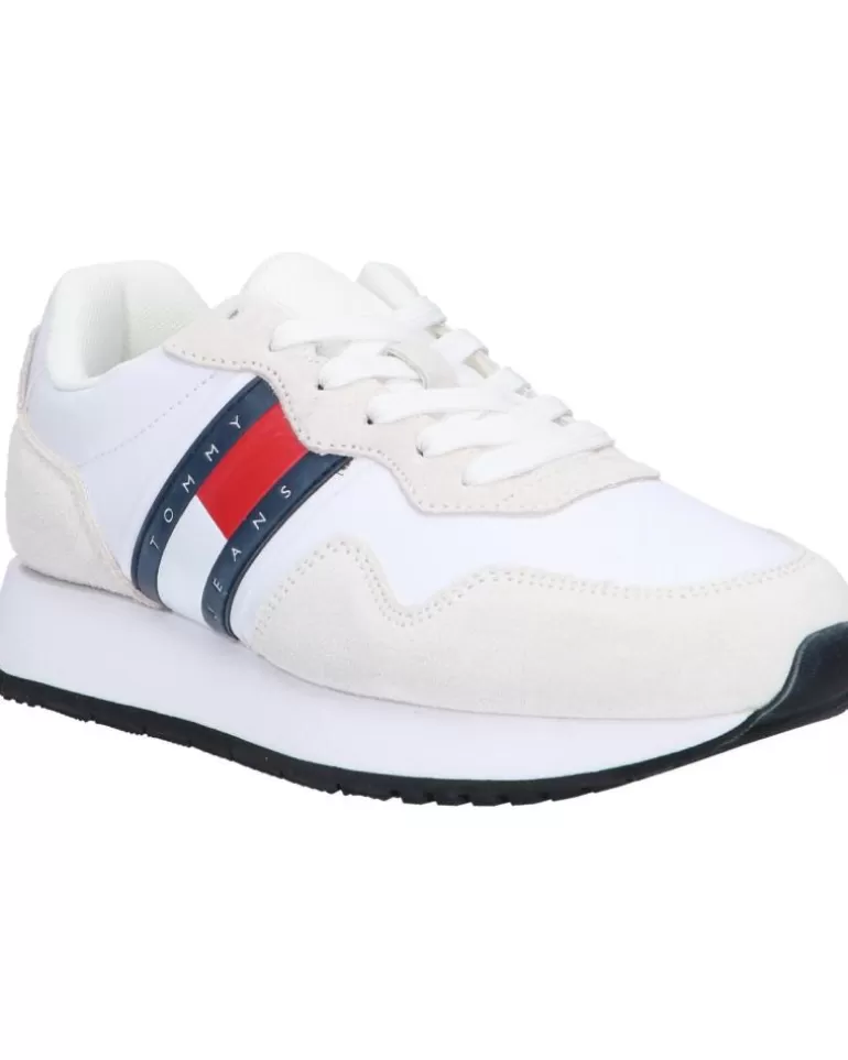 TOMMY HILFIGER Zapatillas Deporte De Mujer En0En02510 Eva Runner Mat Mix Ess Ybs White Best