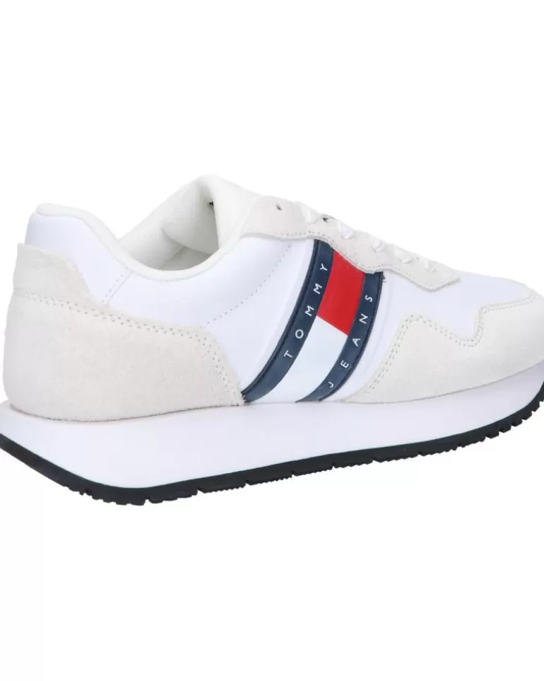 TOMMY HILFIGER Zapatillas Deporte De Mujer En0En02510 Eva Runner Mat Mix Ess Ybs White Best