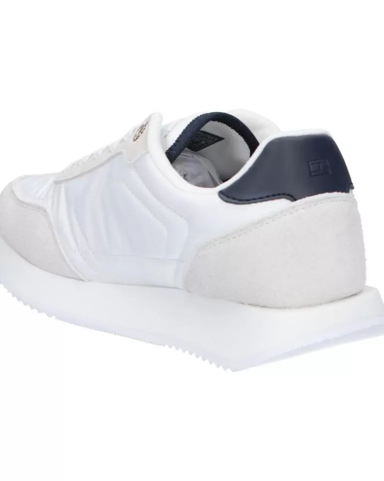 TOMMY HILFIGER Zapatillas Deporte De Mujer Fw0Fw07831 Essential Runner Global Stripes Ybs White Best