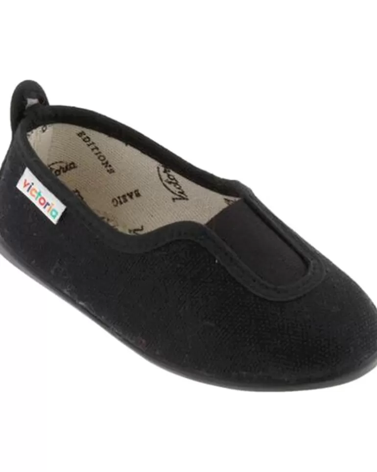 VICTORIA Zapatillas Deporte De Niña Deportiva Gimnasia Lona Eco 104857 Negro Best Sale
