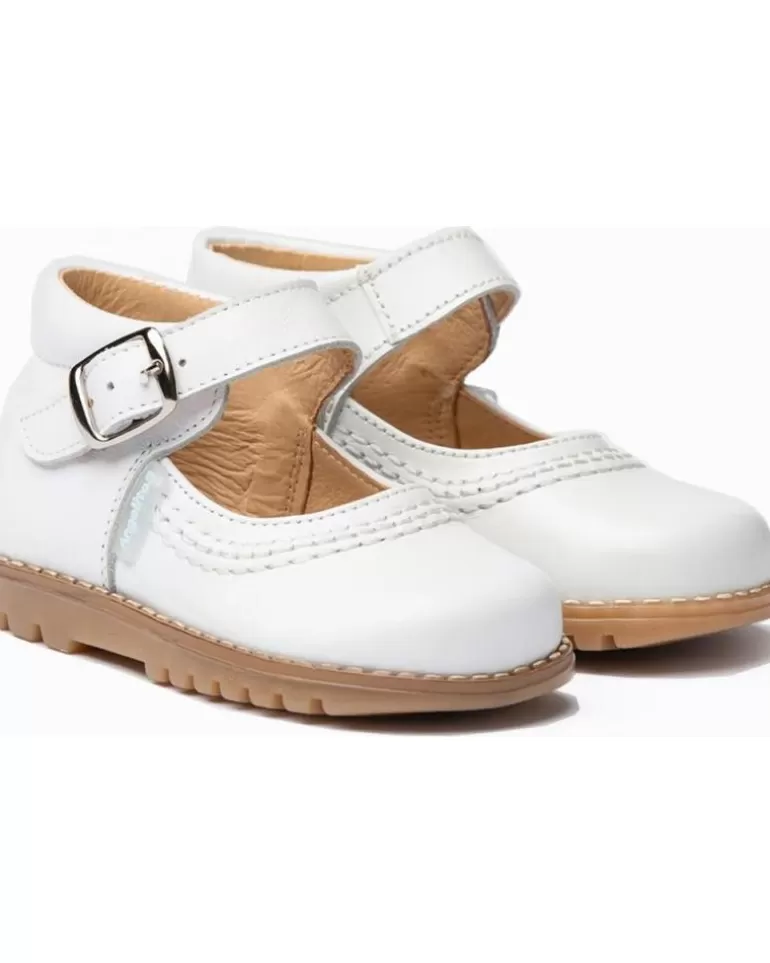 ANGELITOS Zapatos De Hombre Pepito Charol Piel 637 Blanco Best Sale