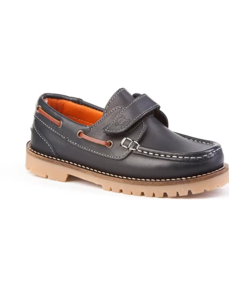 ANGELITOS Zapatos De Mujer Y Hombre Nautico Piel 804 Marino Cheap