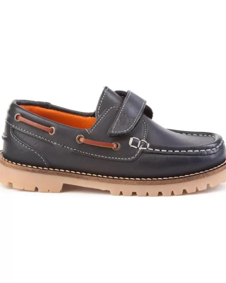 ANGELITOS Zapatos De Mujer Y Hombre Nautico Piel 804 Marino Cheap