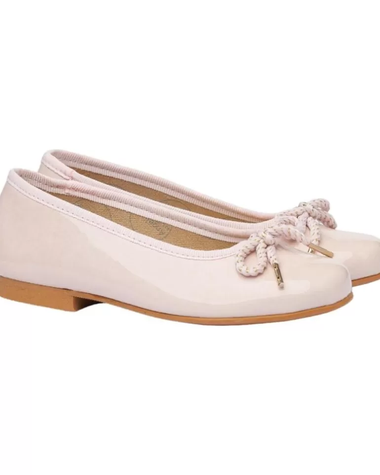 ANGELITOS Zapatos De Niña Bailarina Ceremonia Charol 1569 Rosa Store
