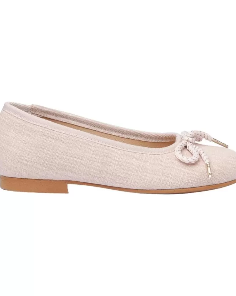 ANGELITOS Zapatos De Niña Bailarina Ceremonia Piel 1568 Rosa Cheap