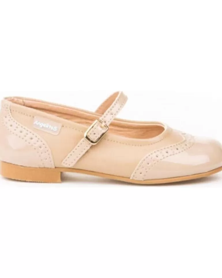 ANGELITOS Zapatos De Niña Bailarinas 1526 Marron New
