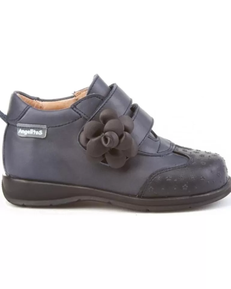 ANGELITOS Zapatos De Niña Botas 654 Azul New
