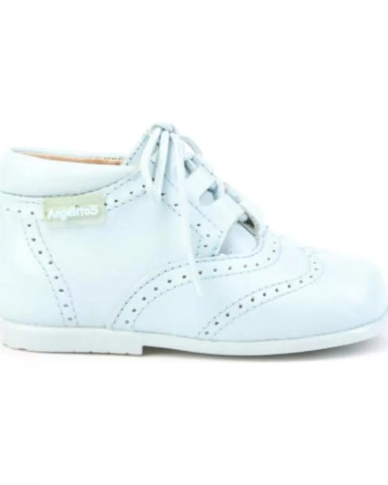ANGELITOS Zapatos De Niña Botin Tipo Inglestios En Color Marca Azul Sale