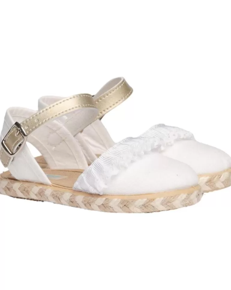 ANGELITOS Zapatos De Niña Sandalia Valenciana Ang951 Blanco Shop