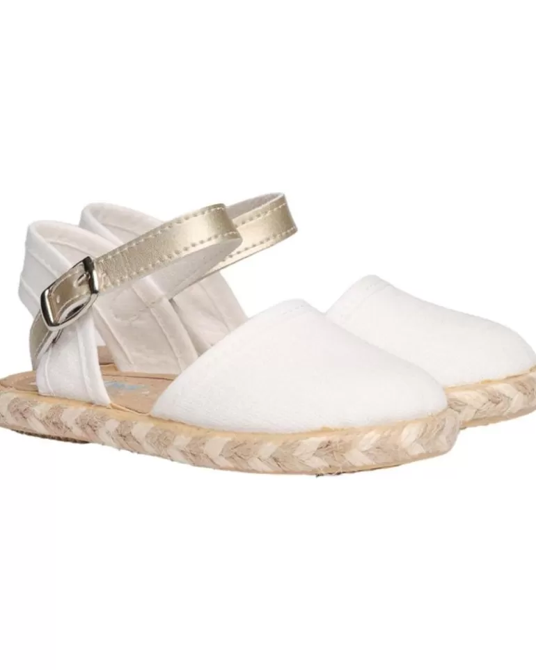 ANGELITOS Zapatos De Niña Sandalia Valenciana Ang952 Blanco Shop