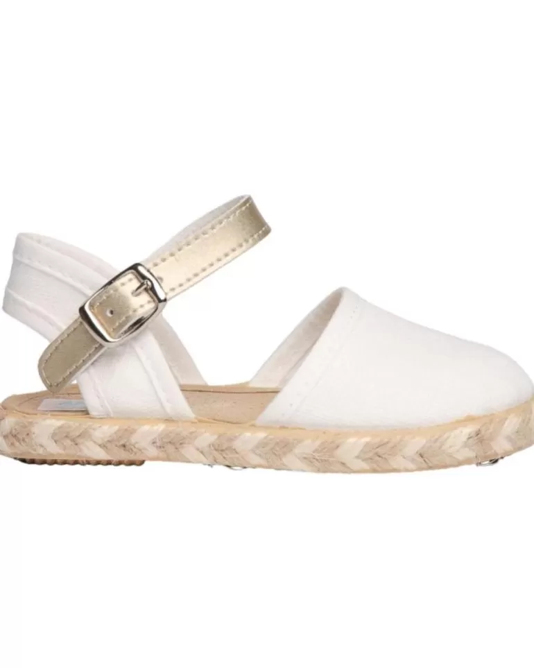ANGELITOS Zapatos De Niña Sandalia Valenciana Ang952 Blanco Shop