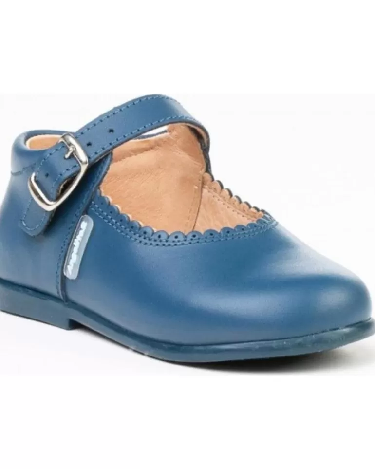 ANGELITOS Zapatos De Niña Y Niño Zapato Merceditas Piel 500 Azul Sale