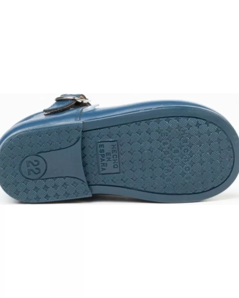 ANGELITOS Zapatos De Niña Y Niño Zapato Merceditas Piel 500 Azul Sale