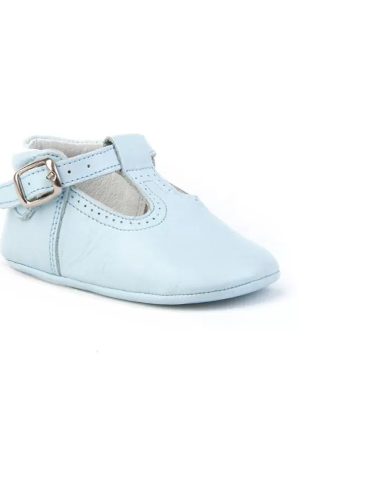 ANGELITOS Zapatos De Niña Y Niño Zapato Patuco Piel 247 Celeste Cheap
