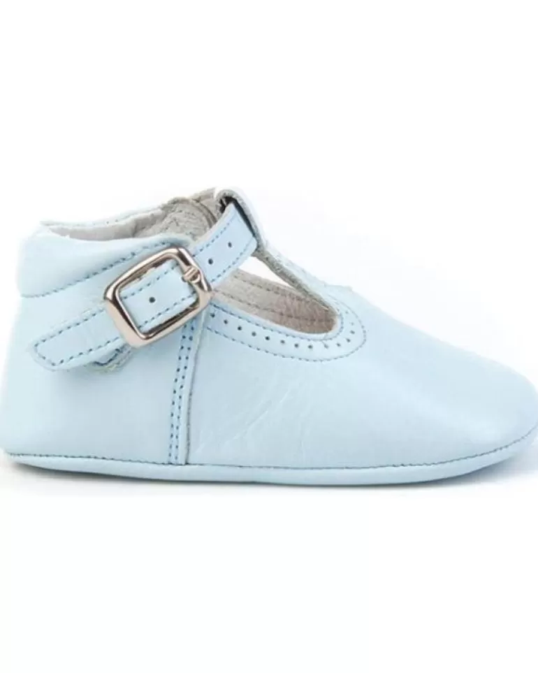 ANGELITOS Zapatos De Niña Y Niño Zapato Patuco Piel 247 Celeste Cheap