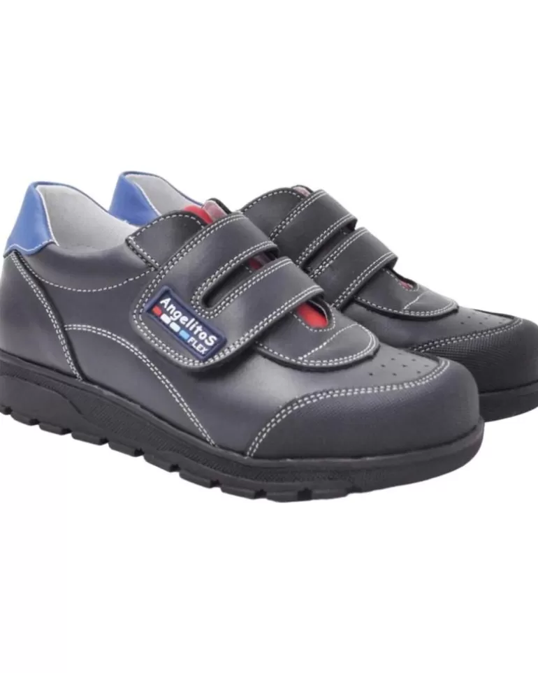 ANGELITOS Zapatos De Niño Deportivo Escolar Piel 903 Marino Hot