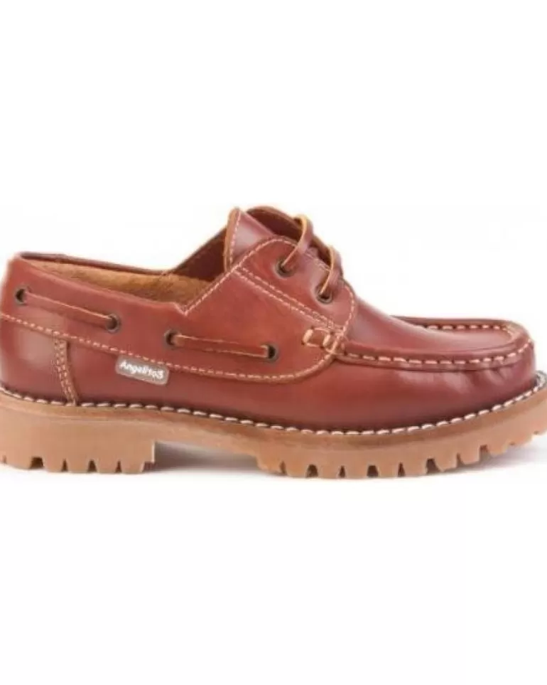 ANGELITOS Zapatos De Niño Nautico Cordon 805 Varios 19696 Marron Discount