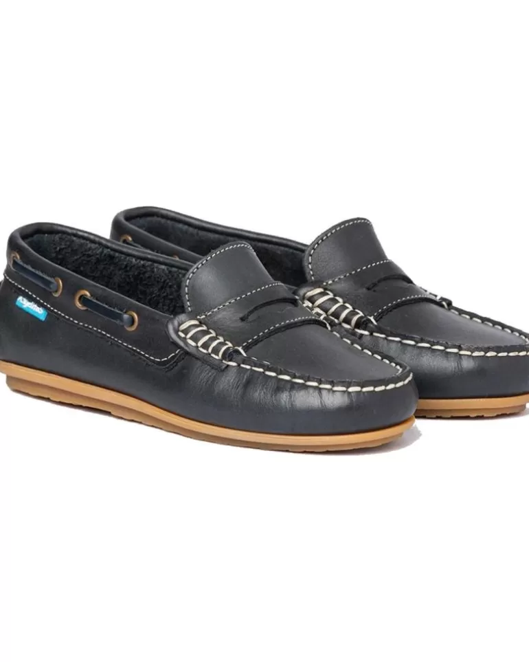 ANGELITOS Zapatos De Niño Nautico Piel 545 Marino Best Sale
