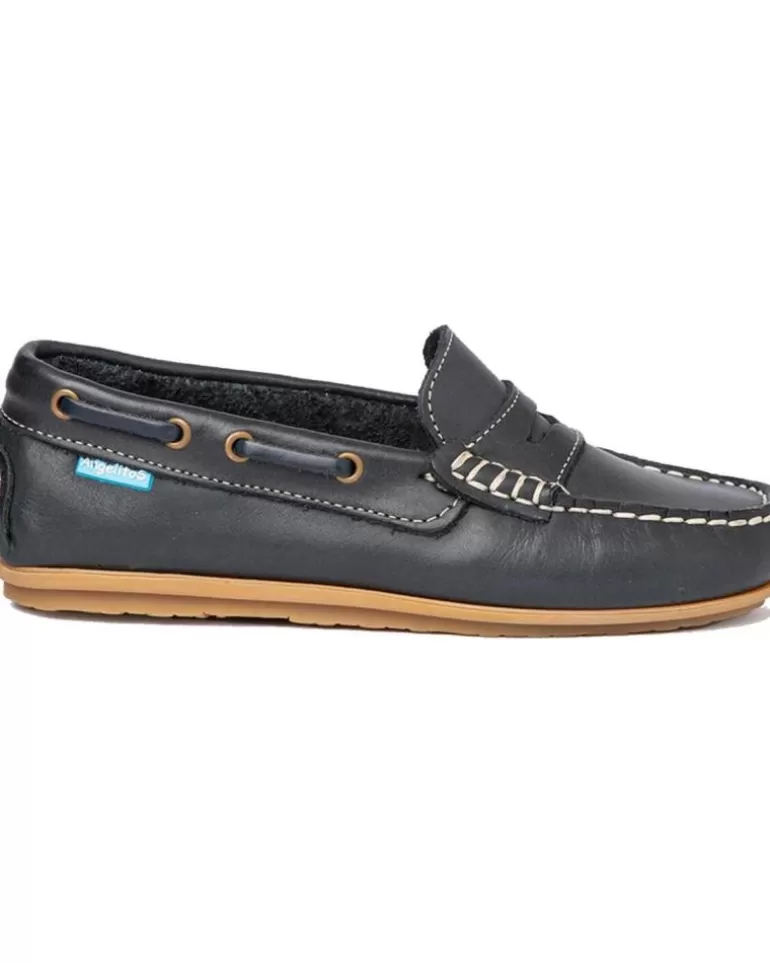 ANGELITOS Zapatos De Niño Nautico Piel 545 Marino Best Sale