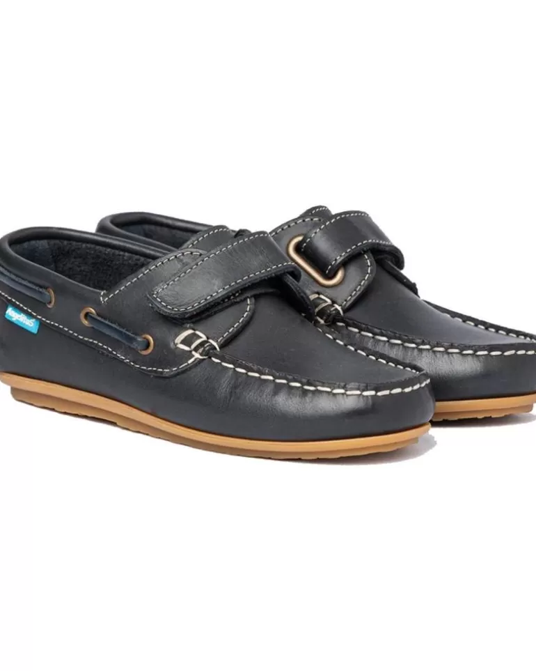 ANGELITOS Zapatos De Niño Nautico Piel 814 Marino Best Sale