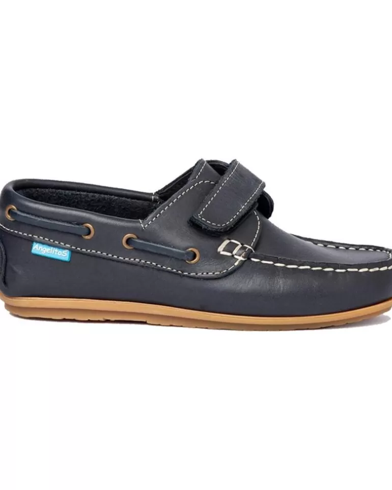 ANGELITOS Zapatos De Niño Nautico Piel 814 Marino Best Sale