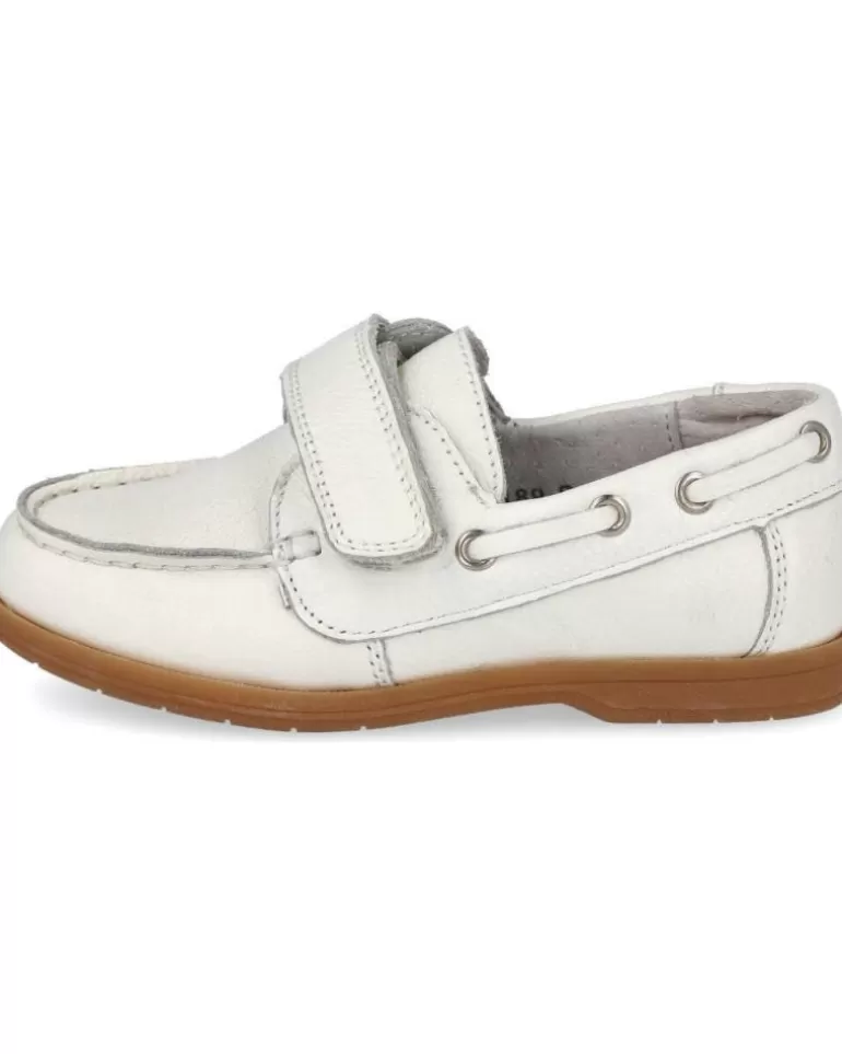 BUBBLE BOBBLE Zapatos De Niño A189-S Nautico Velcro Blanco Cheap