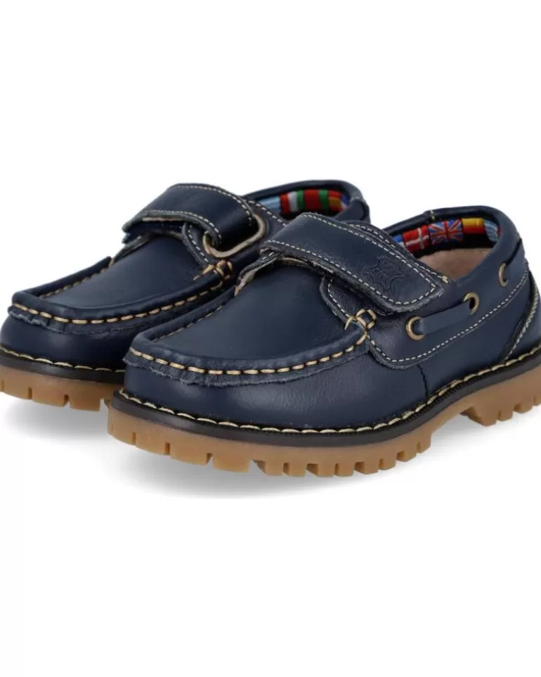 BUBBLE BOBBLE Zapatos De Niño Bubble Kids A766-1Zapatos Nauticos Niño Azul Clearance