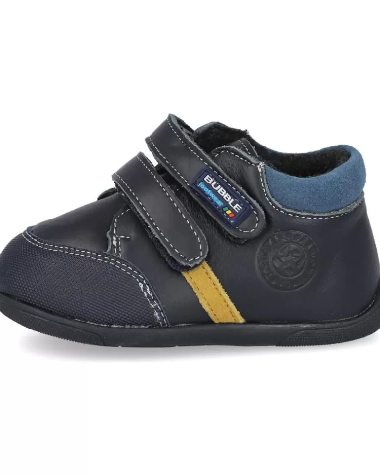 BUBBLE BOBBLE Zapatos De Niño Bubble Kids C363 Botas Piel Bebé Azul Discount