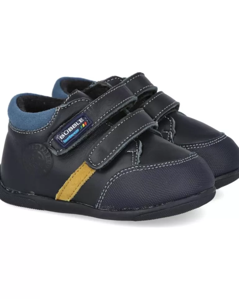 BUBBLE BOBBLE Zapatos De Niño Bubble Kids C363 Botas Piel Bebé Azul Discount