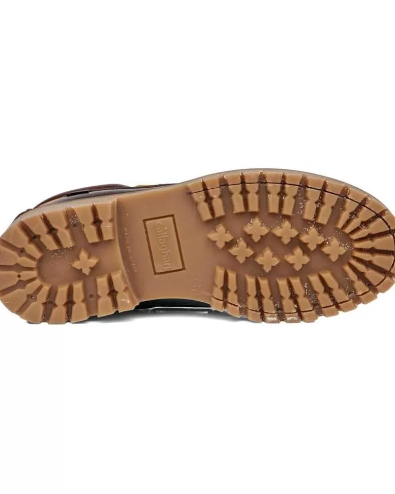 CALLAGHAN Zapatos De Mujer Nautico Clasico Marron 21911 De Cuero Clearance