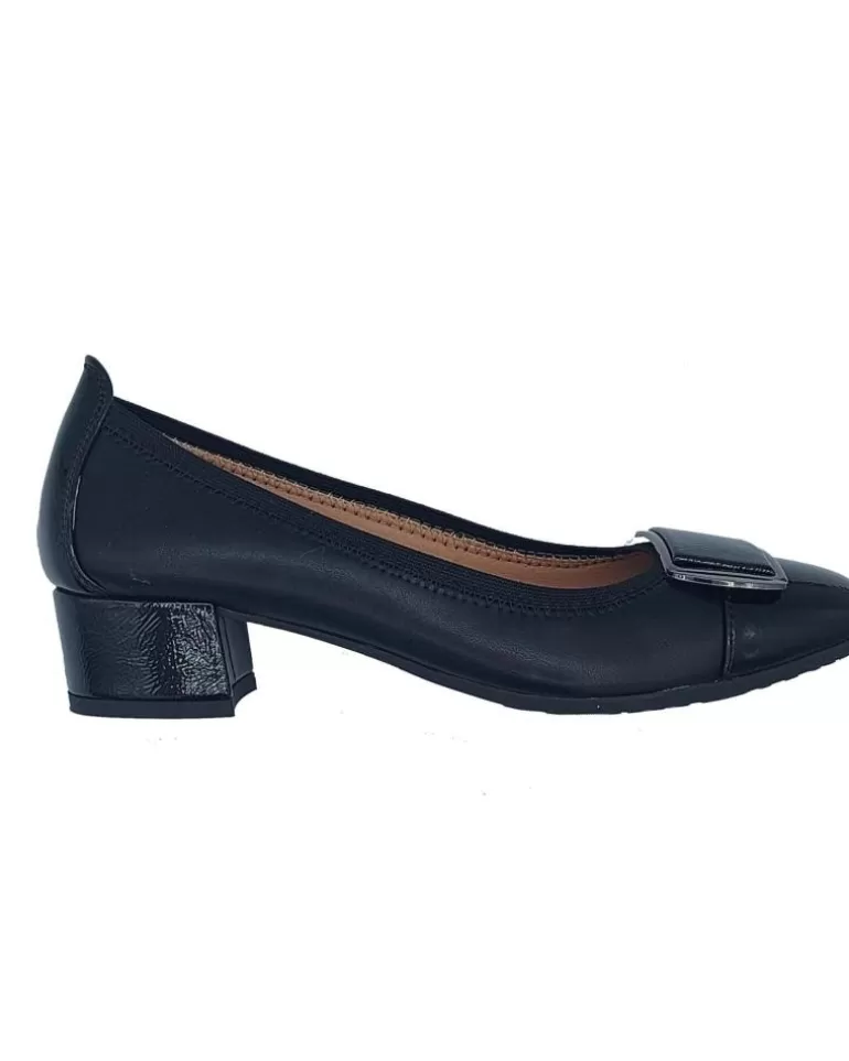 CALZADOMANIA Zapatos De Mujer Zapato Salon Tacón Negro Sale