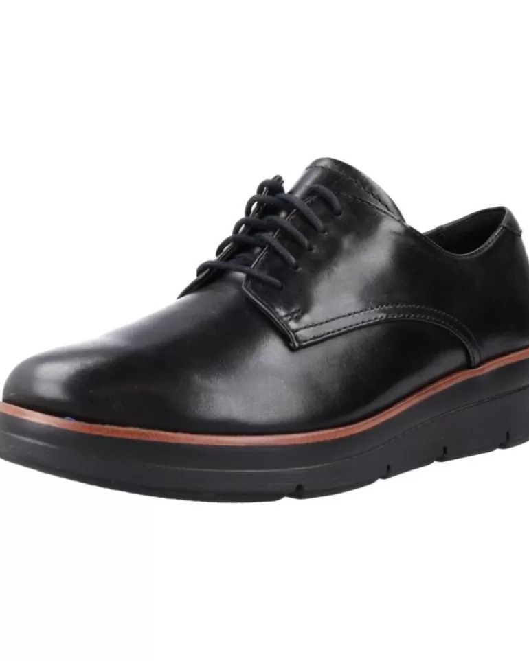 CLARKS Zapatos De Mujer Shaylin Lace Negro Fashion