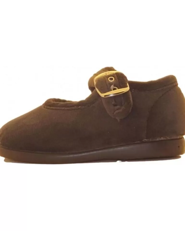 COLORES Zapatos De Niña Merceditas Terciopelo 021060 Gris Discount