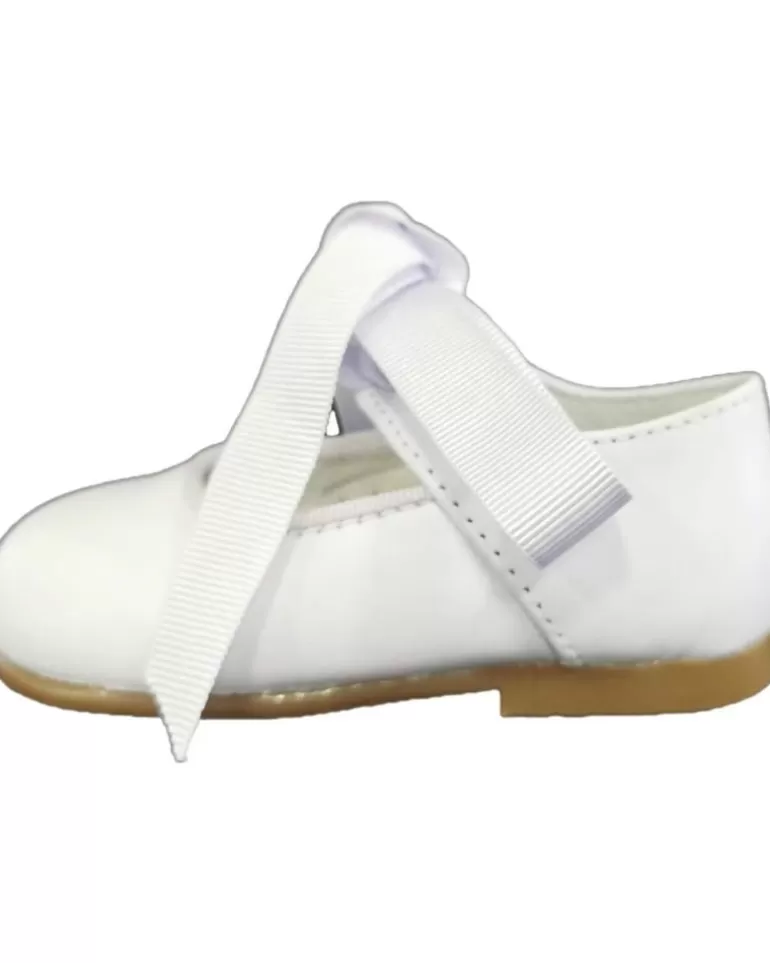 CRIOS Zapatos De Niña 43-14 Mercedes Con Lazo Blanco Cheap