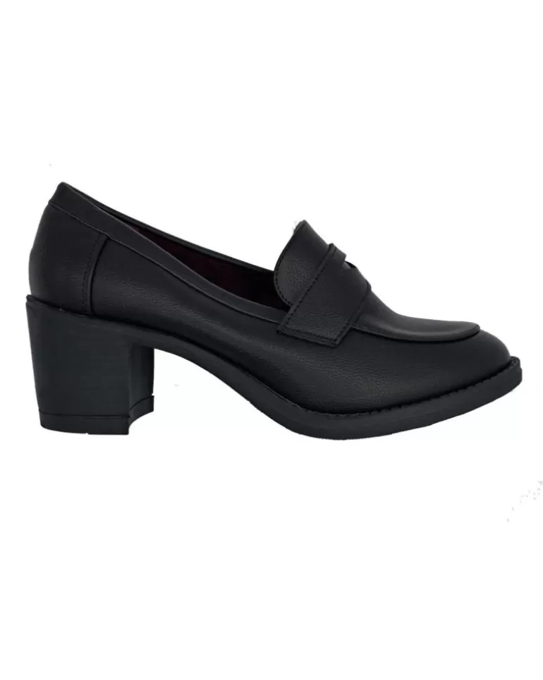 DAVINIA Zapatos De Mujer Mocasin Tacón Mujer Negro Outlet
