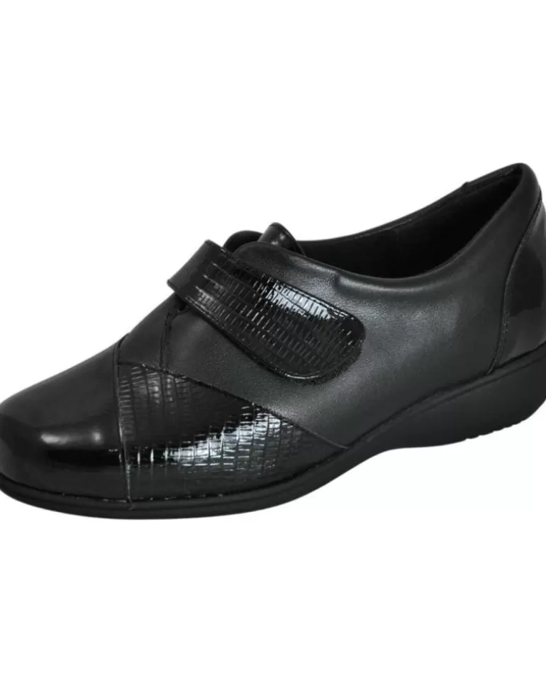 D`CUTILLAS Zapatos De Mujer Doctor Cutillas - Zapatos Velcro Invierno Mujer Planti Negro Clearance
