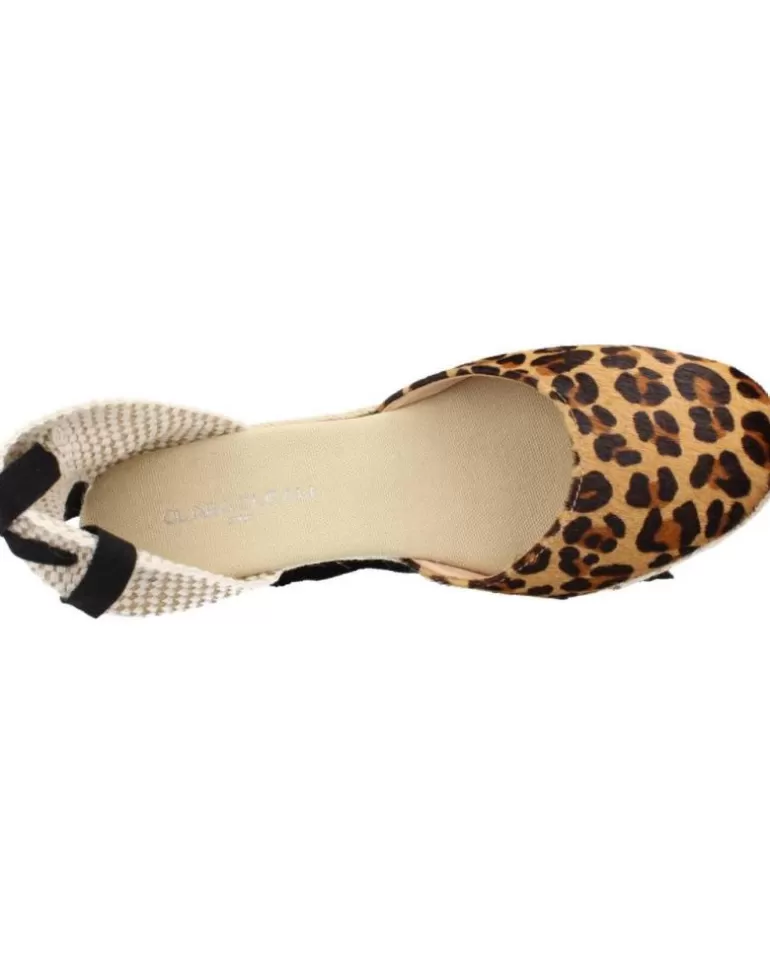 CLARA DURAN Zapatos De Cuña De Mujer Valenleo2Cd Animal Print Best