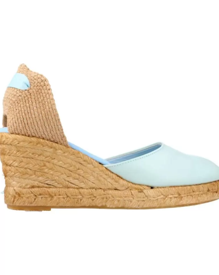 CLARA DURAN Zapatos De Cuña De Mujer Valennapcd Azul Discount