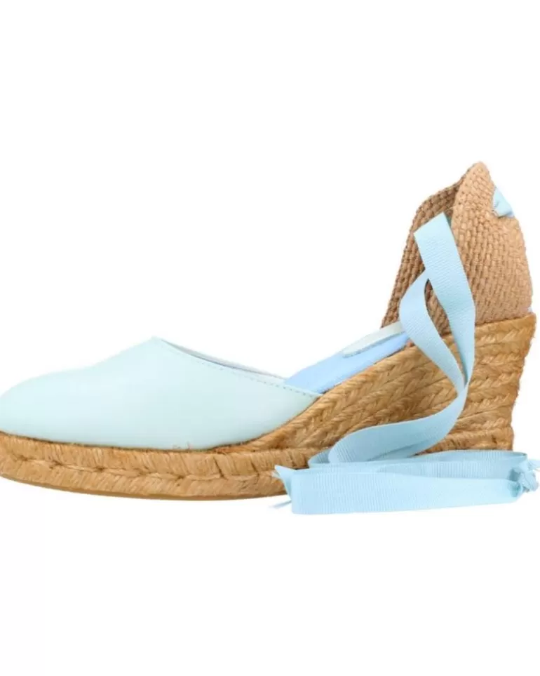 CLARA DURAN Zapatos De Cuña De Mujer Valennapcd Azul Discount