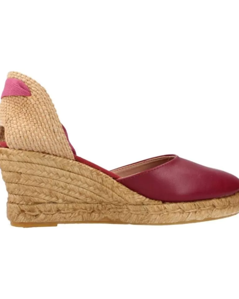 CLARA DURAN Zapatos De Cuña De Mujer Valennapcd Burdeos Outlet