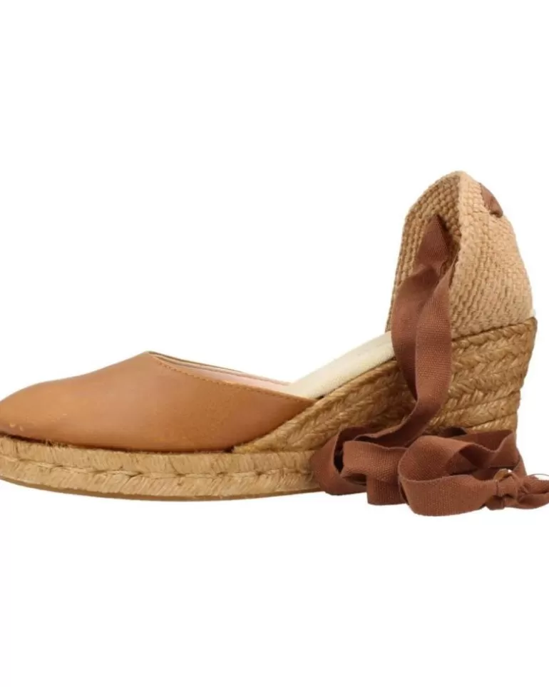 CLARA DURAN Zapatos De Cuña De Mujer Valennapcd Marron Cheap