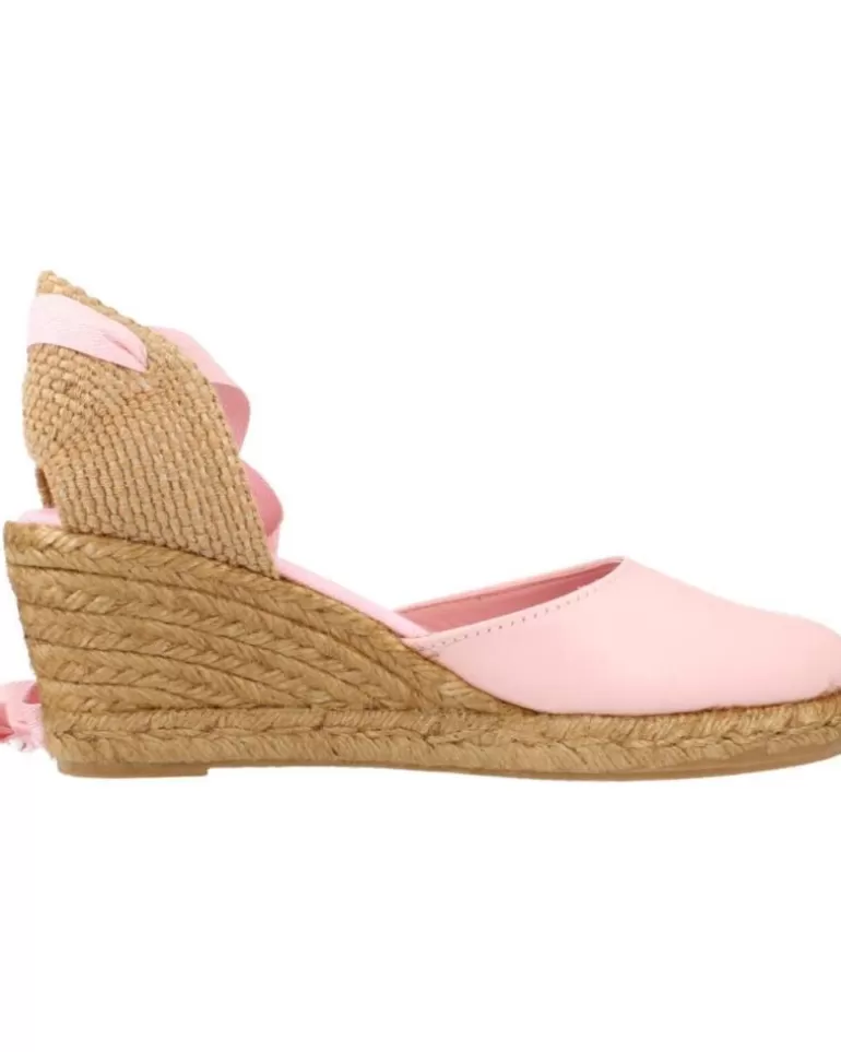 CLARA DURAN Zapatos De Cuña De Mujer Valennapcd Rosa Outlet