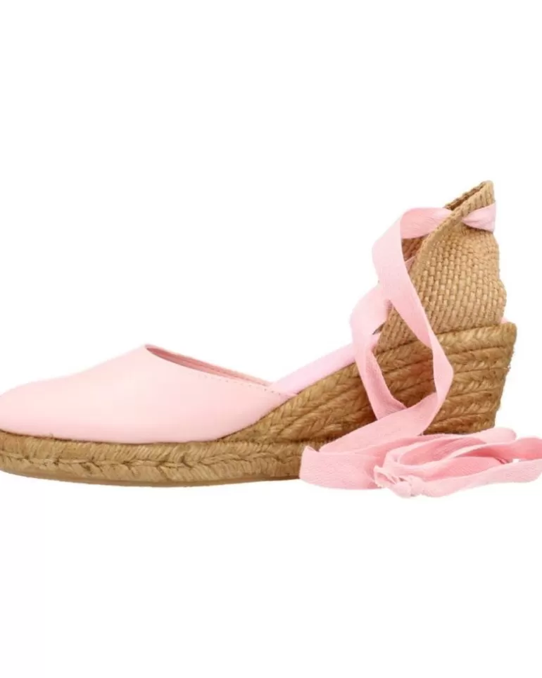 CLARA DURAN Zapatos De Cuña De Mujer Valennapcd Rosa Outlet