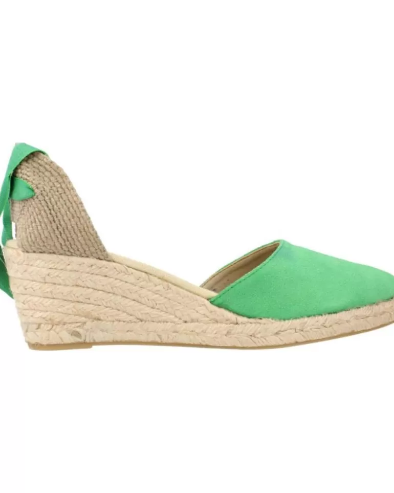 CLARA DURAN Zapatos De Cuña De Mujer Valensercd Verde Hot