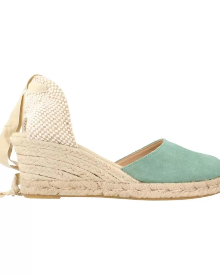 CLARA DURAN Zapatos De Cuña De Mujer Valensercd Verde Store